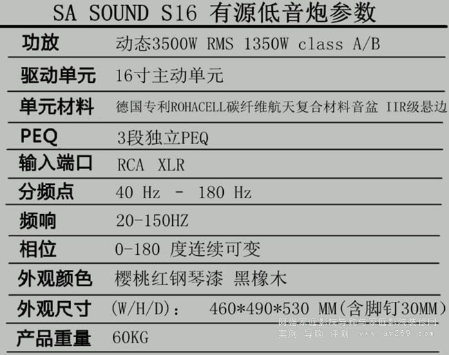 SA Sound S16 Դڅ